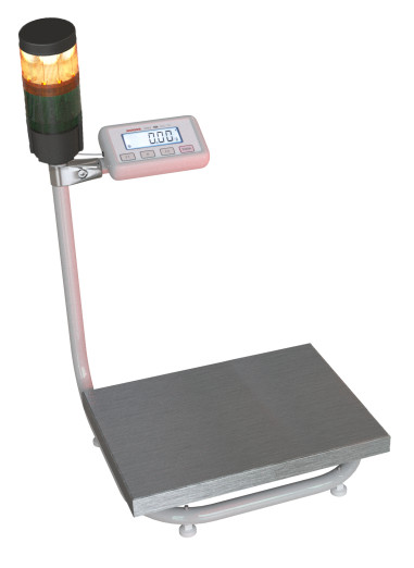 Rysunek wagi z dwukolorową wieżą sygnalizacyjną  wersja P3 szalka 30x40cm