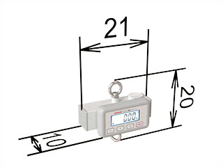 Hook scale WM30P2 A(H) dimensions